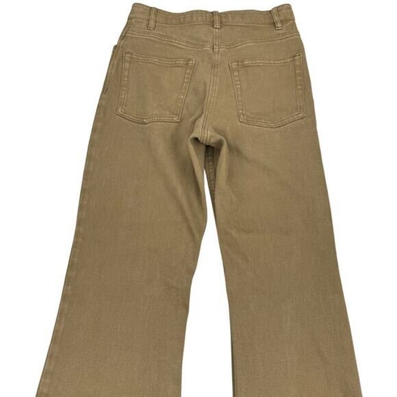 WILFRED FREE Aritzia Twostep Pant High Rise Flared Pant Sz 2 GD Rustical Brown - Picture 10 of 10